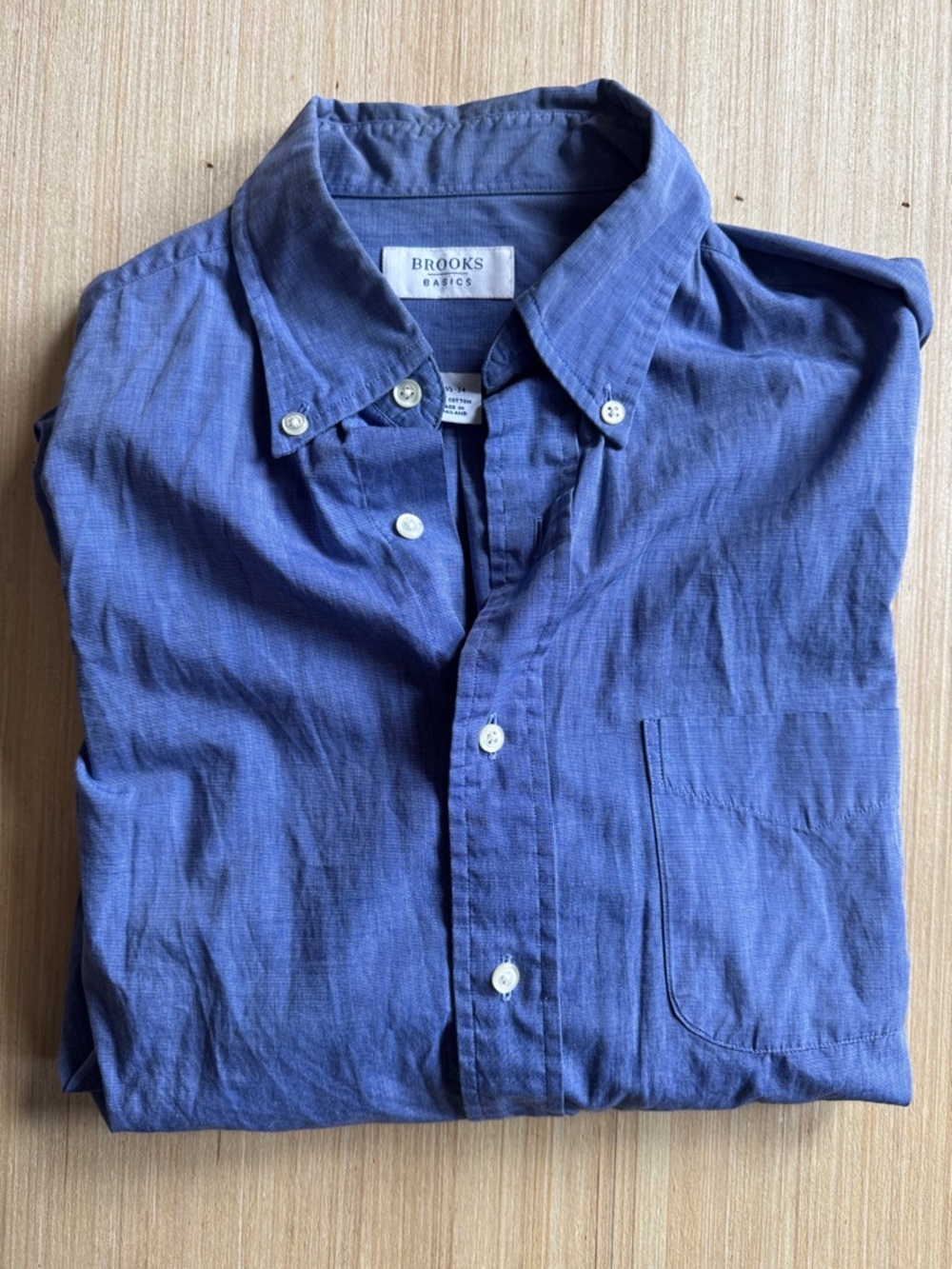 Brooks Brothers Indigo Blue Button-Down Casual Shirt